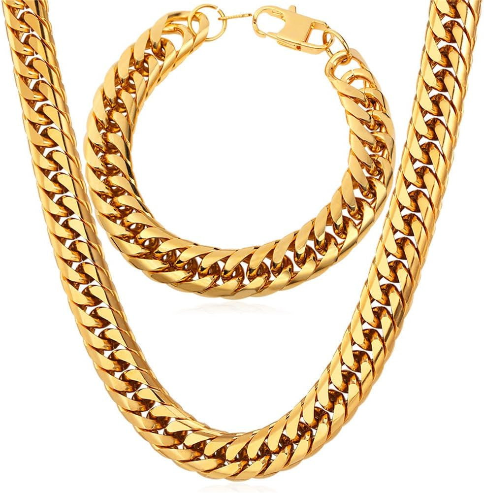 Gold Manly Mania Royal Chain necklace – premium stainless steel men's chain