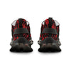 Rear view of black sole Snake Spartan shoes – durable and weather-resistant shoes