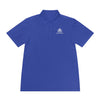 Manly Mania Performance Sport Polo Shirt - Front View in True Royal