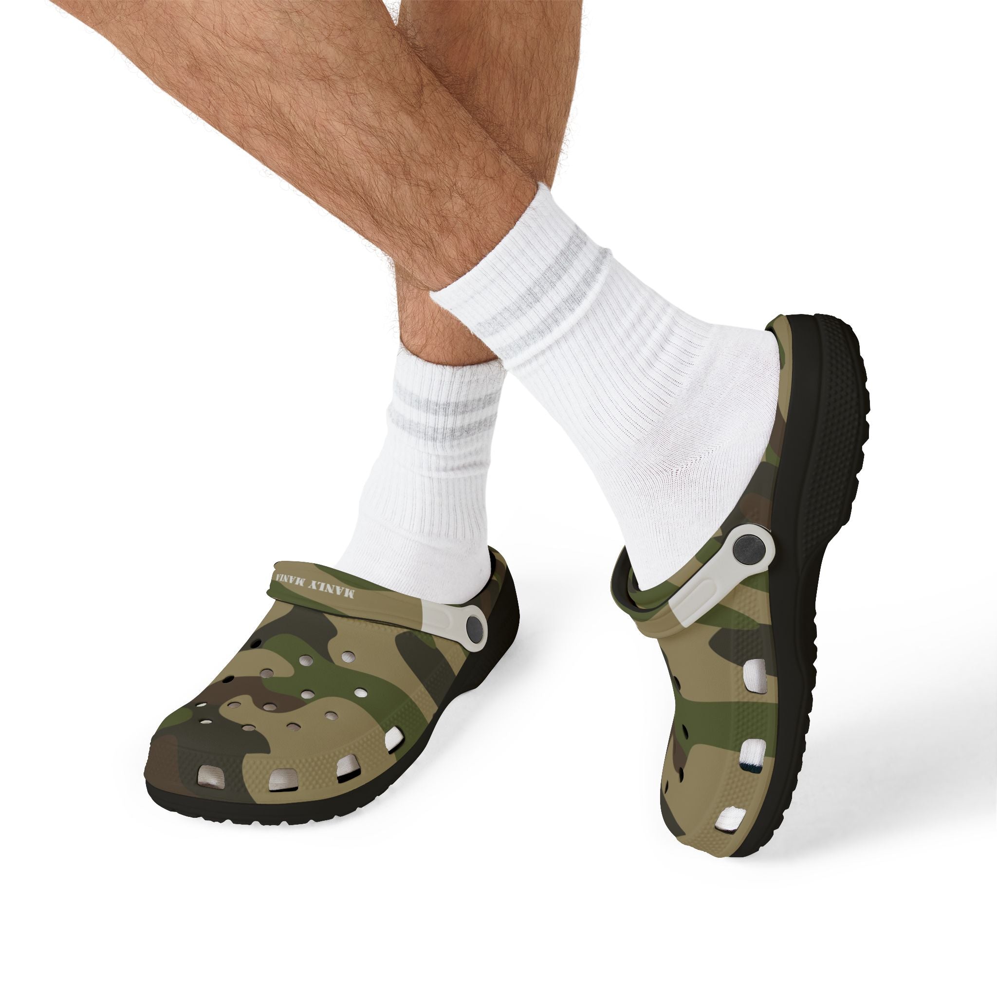 Manly Mania Camo Clogs