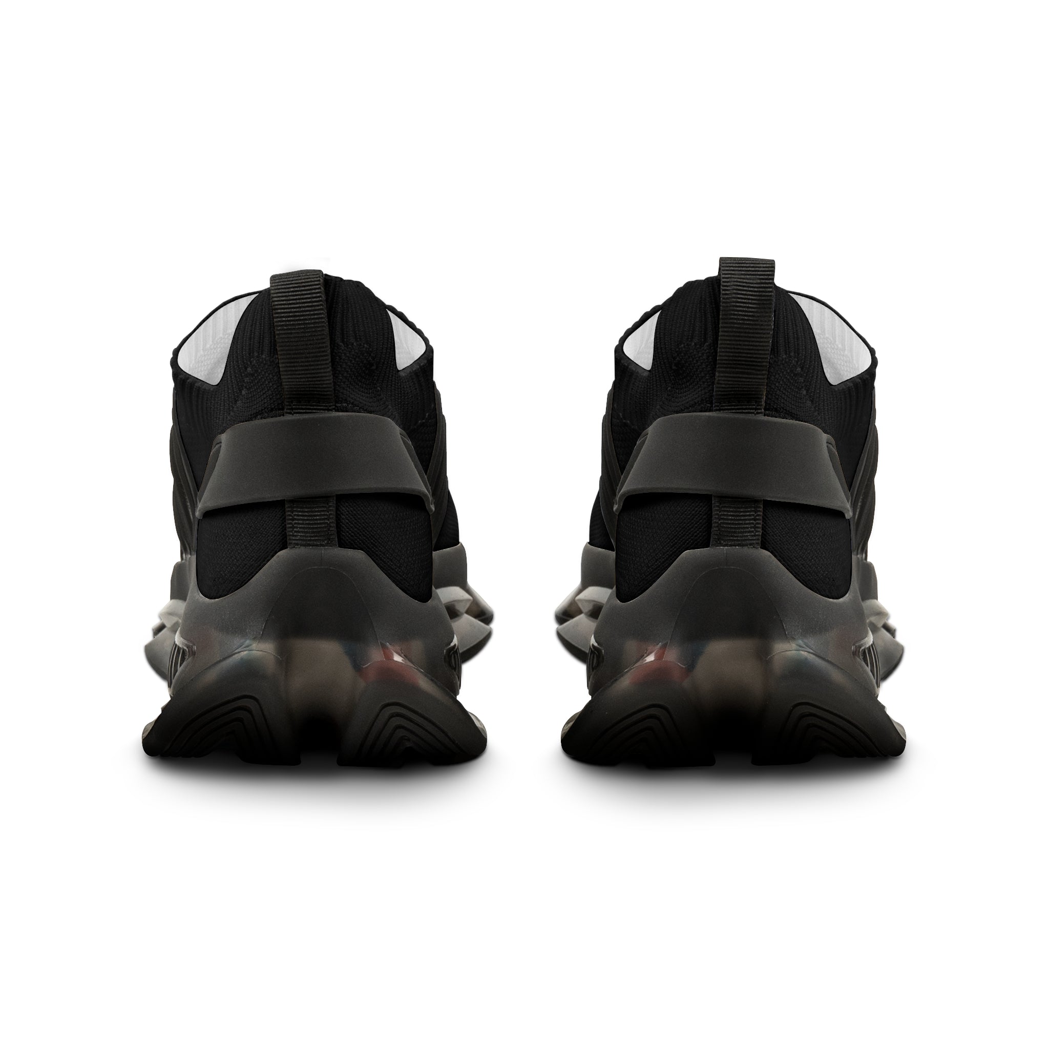 Rear view of Classic Titan shoes with black sole – rugged KPU exterior