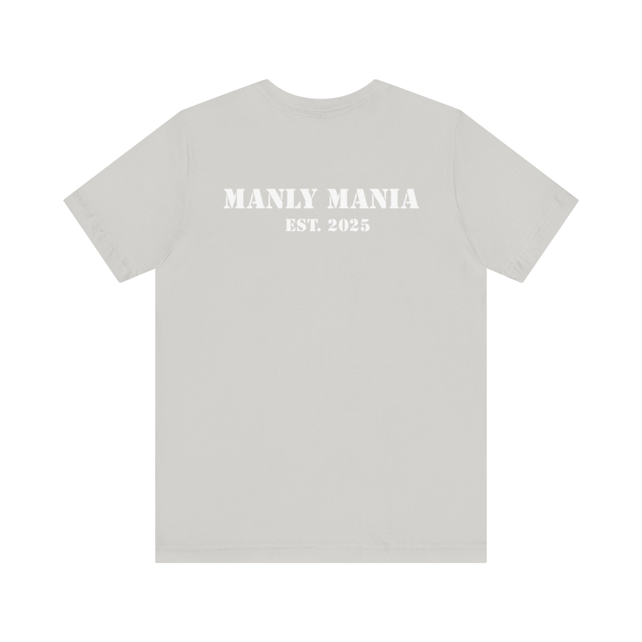 White Dead or Alive Tee Back View – Men's Graphic T-Shirt by Manly Mania
