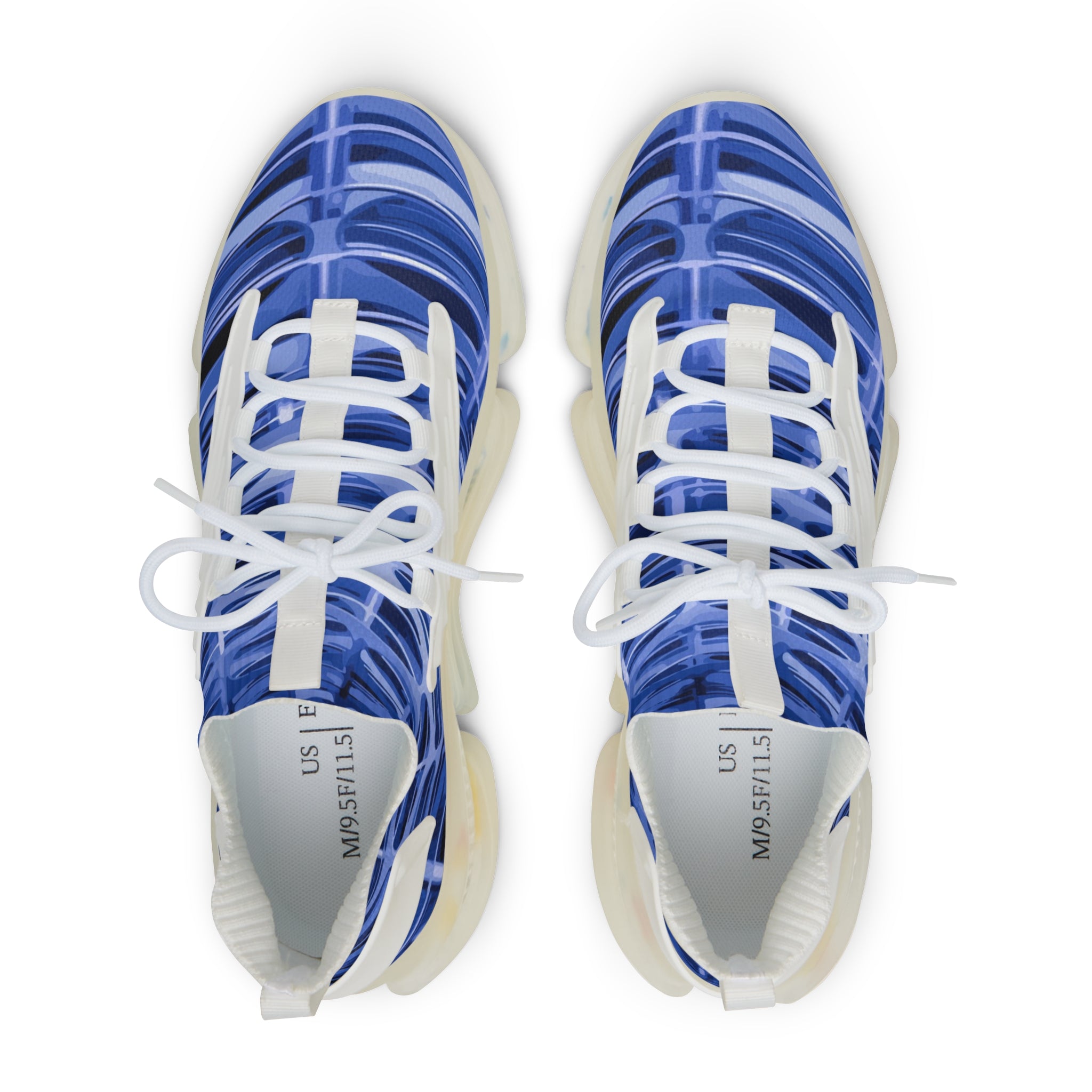 Detail shot of white sole Urban Titan sneaker – breathable upper and bold finish