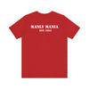 Manly Mania Street Racer T Shirt Red Color Back View