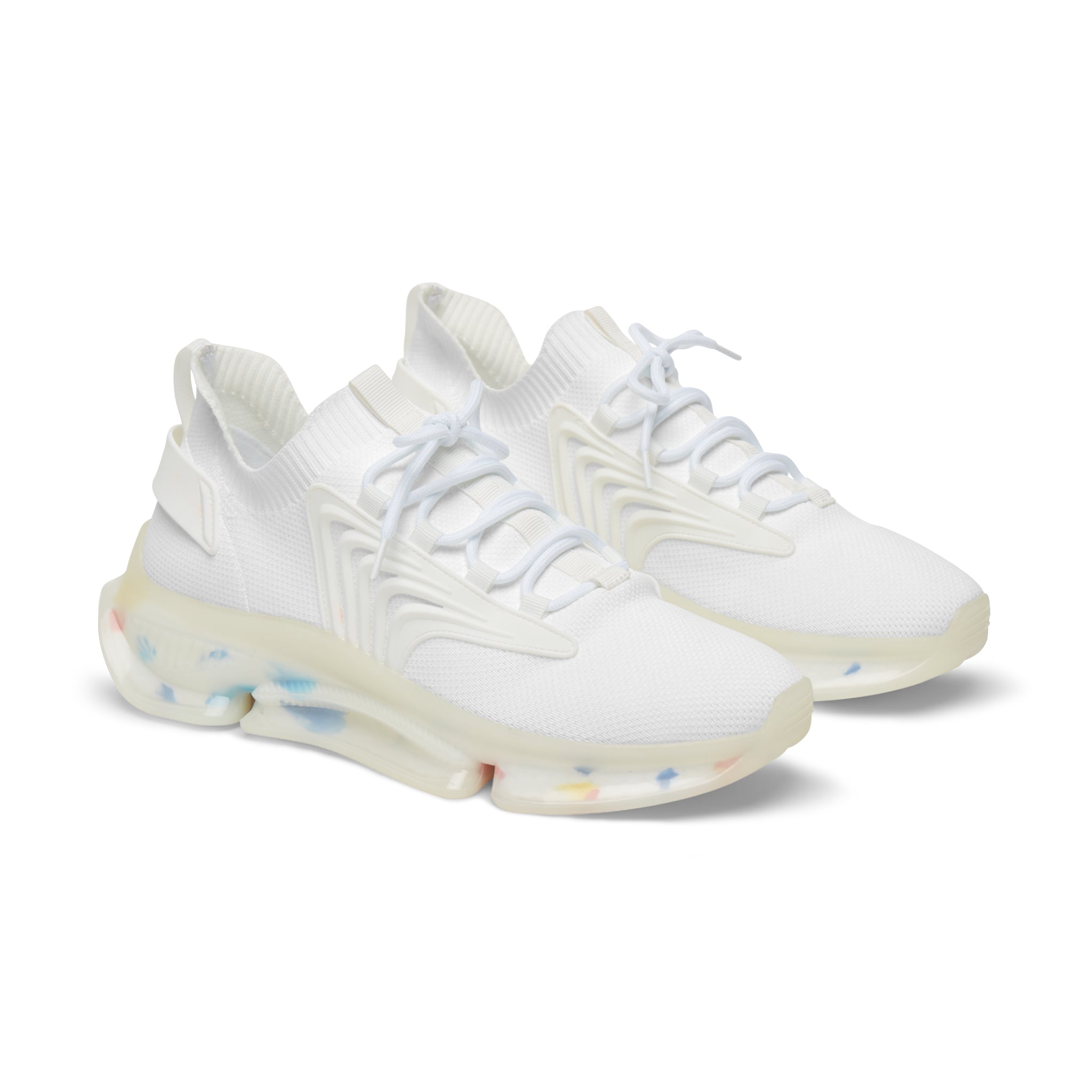 Front view of Velocity Vest shoes with white sole – breathable mesh and modern design