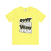 Overthinking Graphic T Shirt – Front View – Yellow