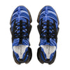 Close detail of Urban Titan sneaker materials in black sole – mesh sneaker