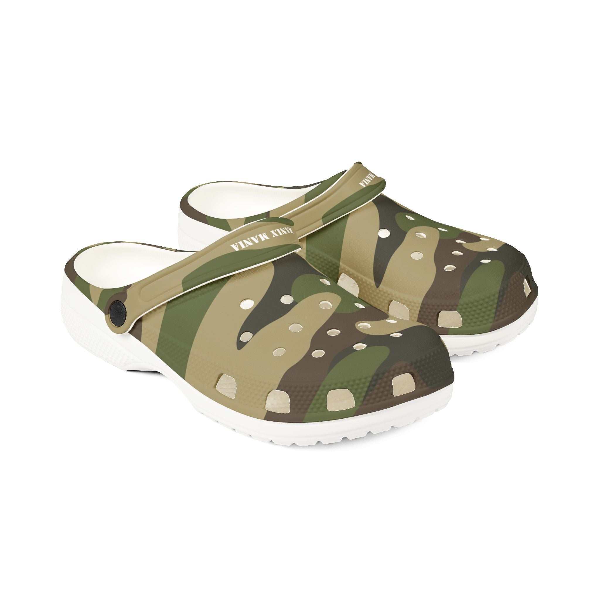 Manly Mania Camo Clogs