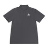 Manly Mania Performance Sport Polo Shirt - Front View in Iron Grey
