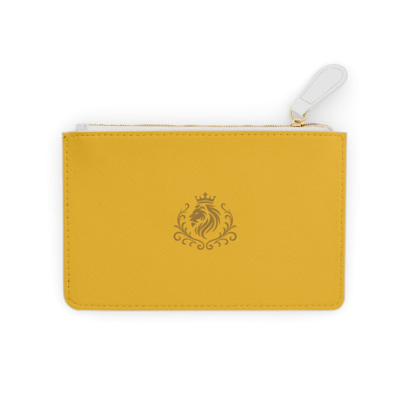 Imperial Mini Wristlet — Gold Crest Zip Pouch Printify