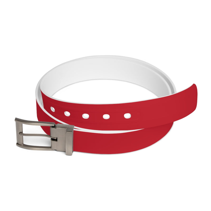Manly Mania Bloody Crimson Leather Belt Printify