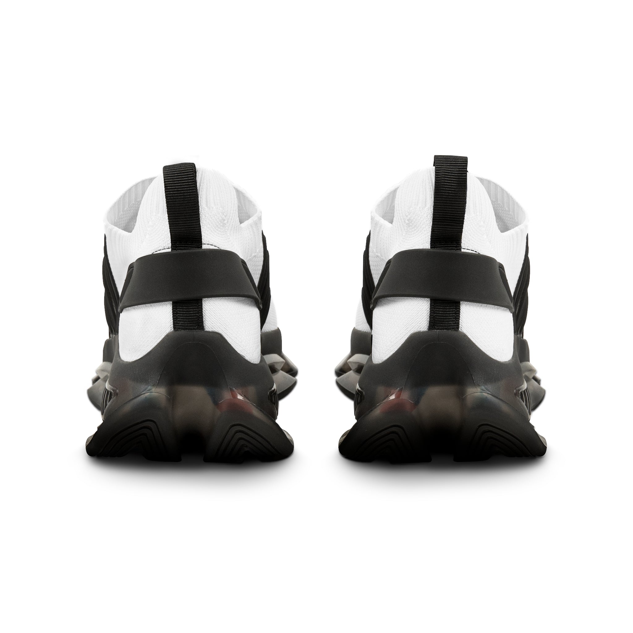 Rear view of Velocity Vest shoes featuring black sole and protective KPU shell