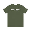 Military Green Dead or Alive Tee Back View – Men's Graphic T-Shirt by Manly Mania