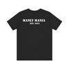 Manly Mania The Silence Tee Black Back View – Men’s Graphic T Shirt