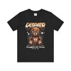 Manly Mania The Despair Tee Black Front View – Men's Graphic T Shirt