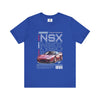 Manly Mania Car Enthusiast Tee in True Royal – Front View – Men's Graphic T Shirt