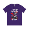 Manly Mania Purple Attitude T-Shirt Front – Bold Statement T Shirt for Men