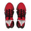 Close-up detail of mesh upper and black sole on Bloody Giant shoes
