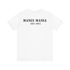 Manly Mania The Silence Tee White Back View – Men’s Graphic T Shirt