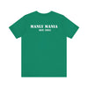 Manly Mania Street Racer T Shirt Kelly Green Color Back View