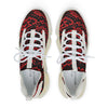 Material detail of mesh knit and KPU shell on white sole Snake Spartan shoes