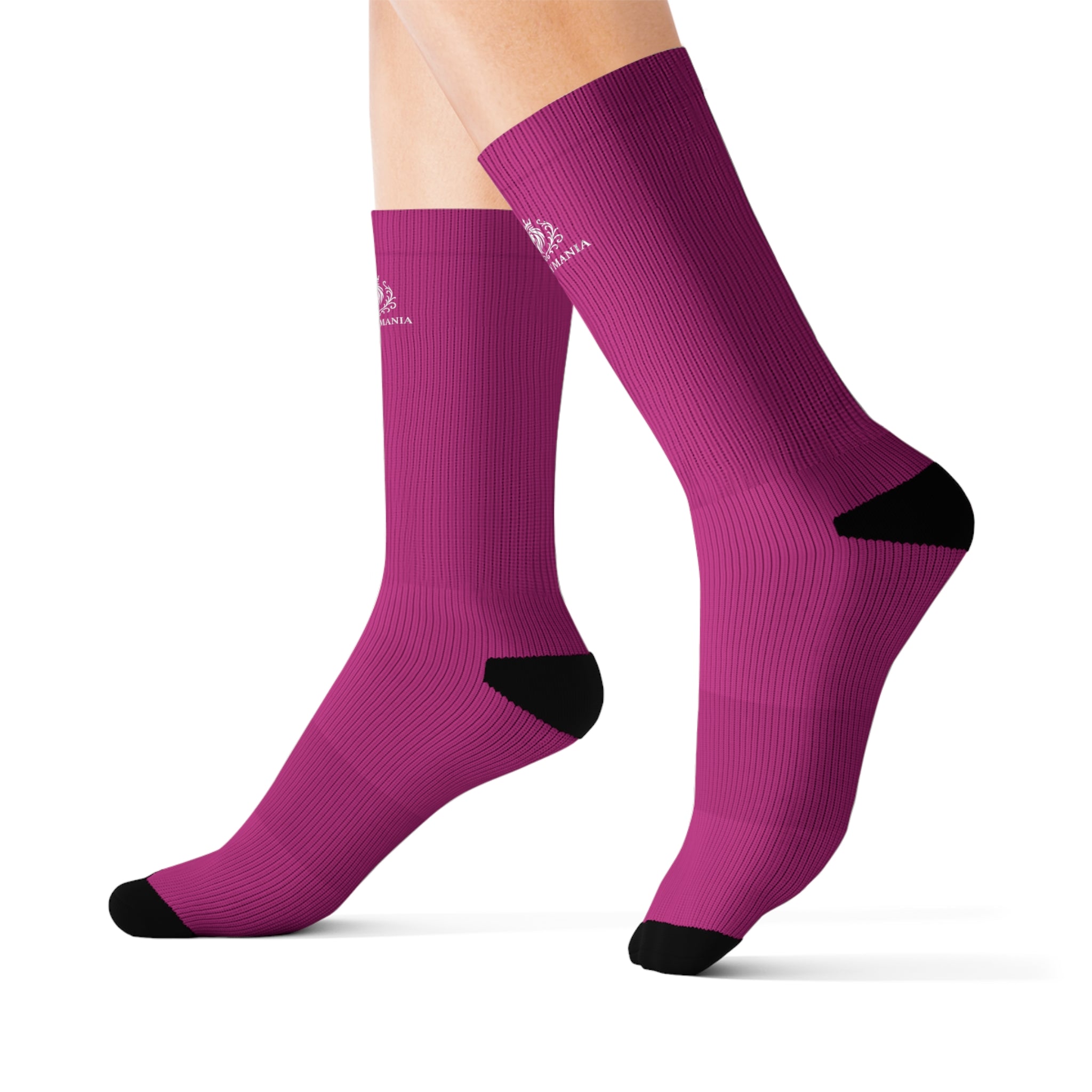 Manly Mania Pink Titan Crew Socks