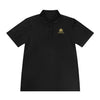 Manly Mania Golden Titan Polo Shirt in Black – Front View – Mens Polo Shirt
