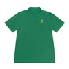 Manly Mania Golden Titan Polo Shirt in Kelly Green – Front View – Golf Polo Shirt