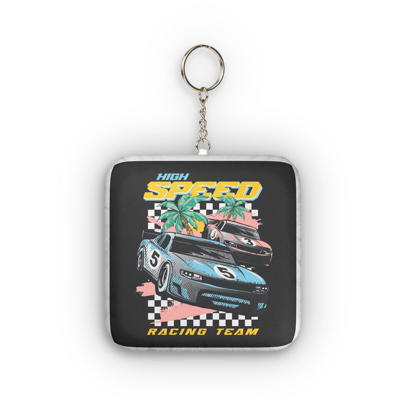 Manly Mania Racing Héritage Keychain Printify