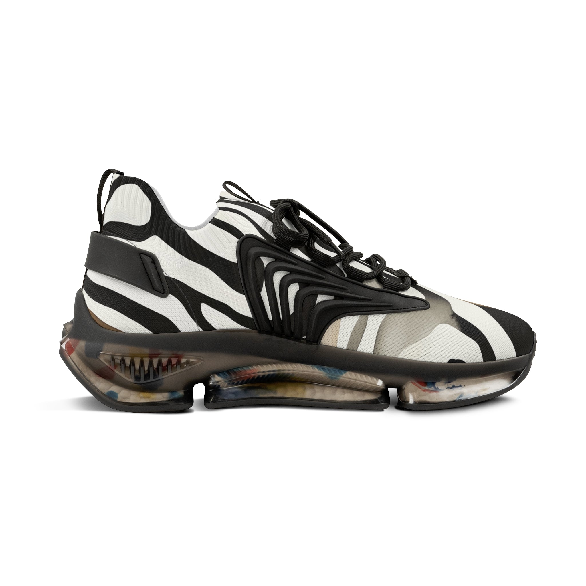 Side view of Manly Mania Forge Fit black sole shoes
