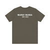  Manly Mania Car Enthusiast Tee in Army – Back View – Men's Graphic T Shirt