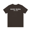  Manly Mania Brown Attitude T-Shirt Back View – Masculine Graphic T Shirt for Men