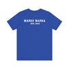 Manly Mania Street Racer T Shirt True Royal Blue Color Back View