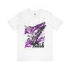 Manly Mania Rebel men's white t-shirt front view, graphic tee
