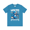 Aqua Dead or Alive Tee Front View – Men's Graphic T-Shirt by Manly Mania