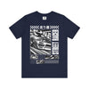 Manly Mania Street Racer T Shirt Navy Blue Color Front View
