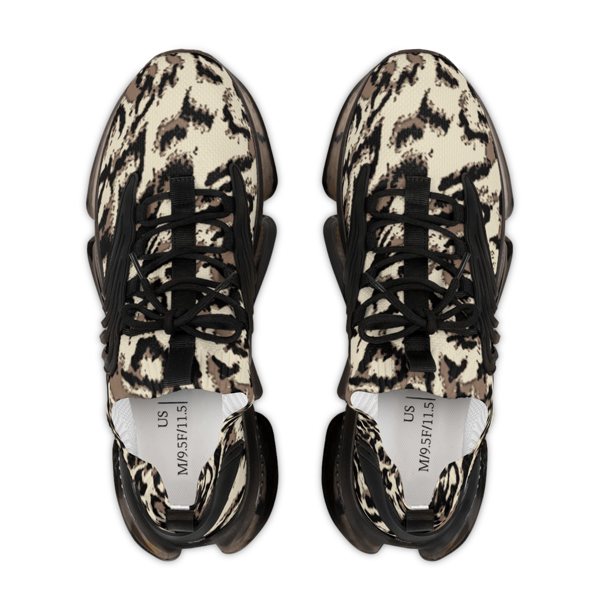 Detailed close-up of mesh and KPU material on black sole Urban Commander shoes