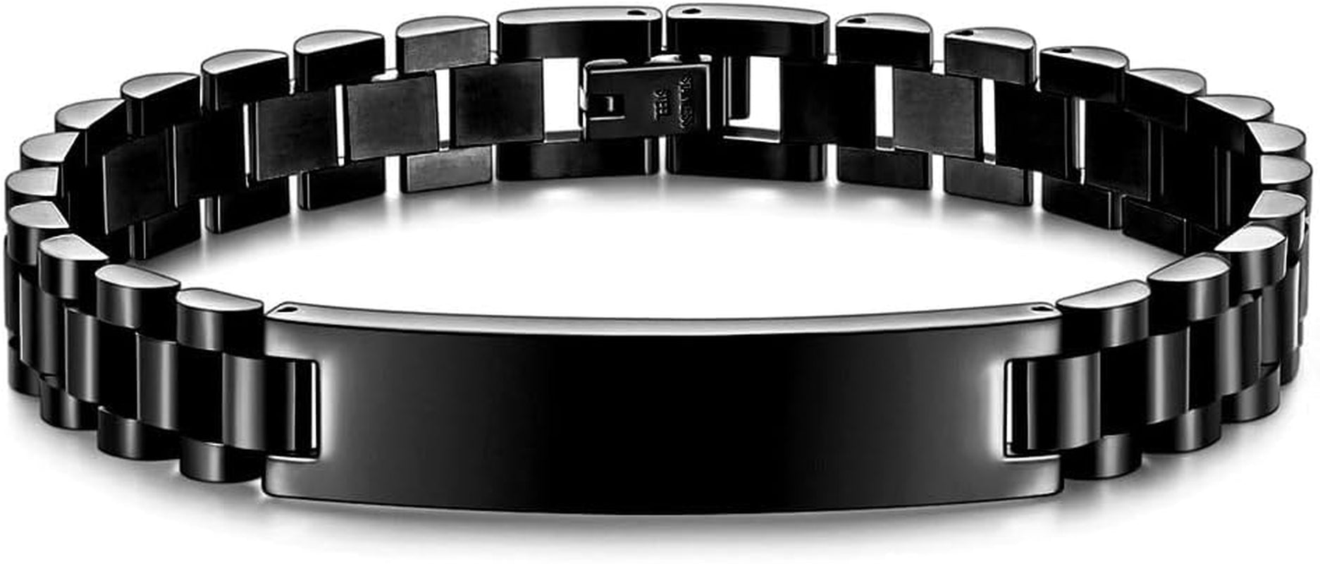 Black Manly Mania Core Bracelet – Bold mens bracelet with luxury matte finish