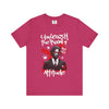 Manly Mania Berry Attitude T-Shirt Front View – Bold Men's Graphic T Shirt