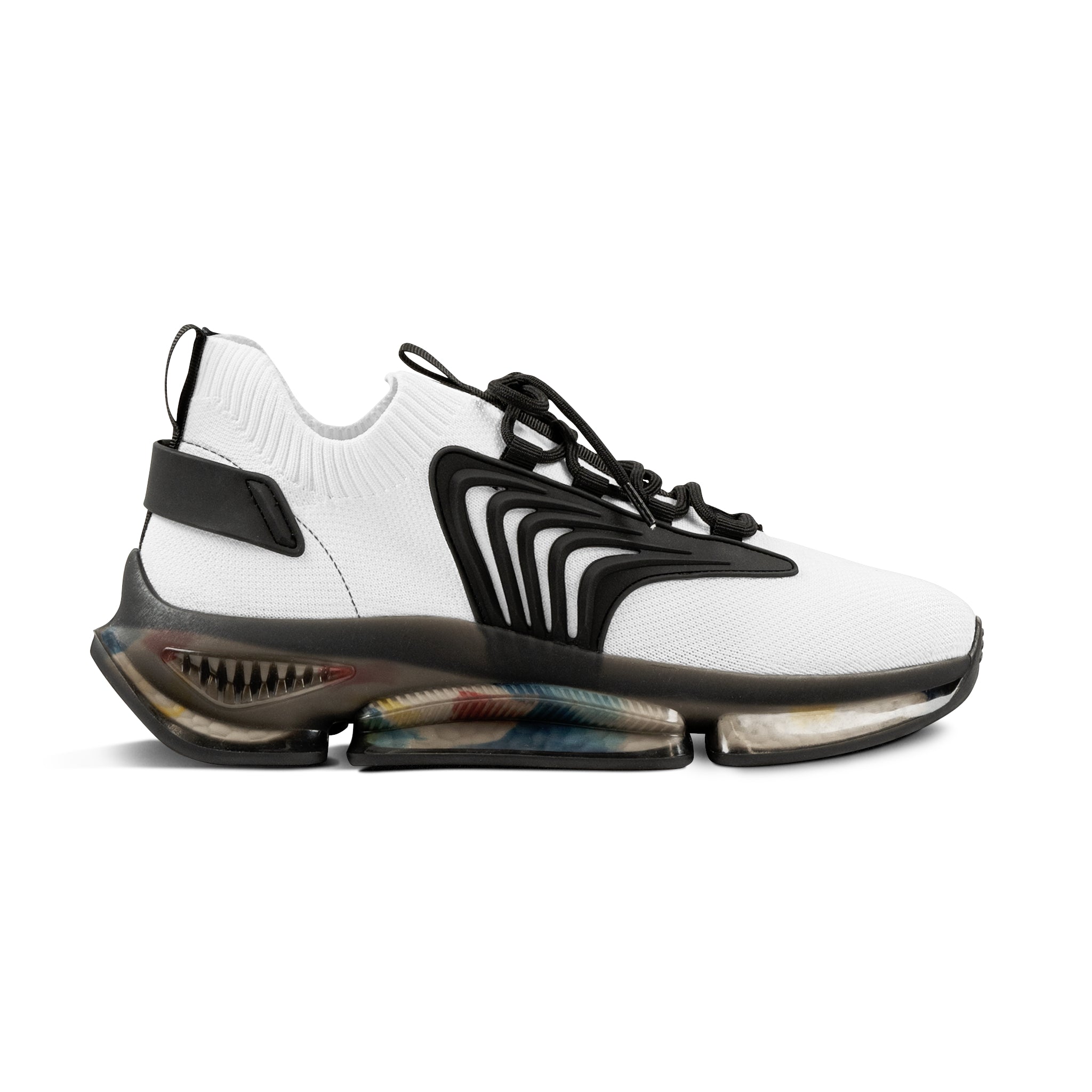 Side profile of Velocity Vest shoes with black sole and durable EVA outsole