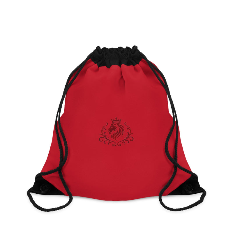 Aurexis Drawstring — Crimson Lion Crest Carry Sack Printify