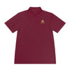 Manly Mania Golden Titan Polo Shirt in Maroon – Front View – Stylish Mens Polo Shirt