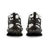 Rear view of Forge Fit shoes with black sole by Manly Mania