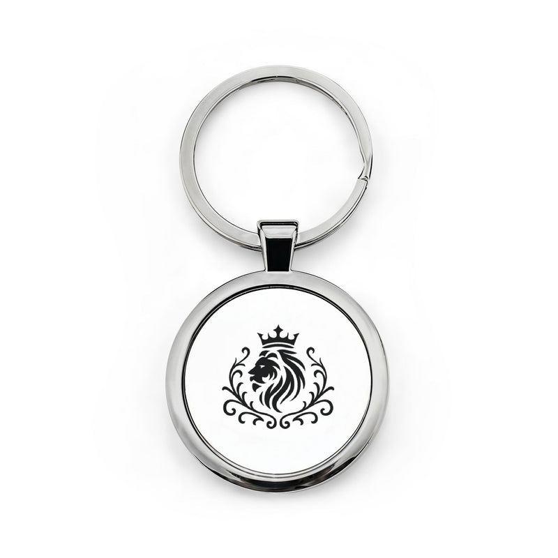 Manly Mania Lion Emblème Keychain Printify