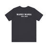 Manly Mania Street Racer Black Graphic T Shirt Back View