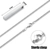 Silver Steelmark Bar Pendant Necklace - Men's Chain Jewelry