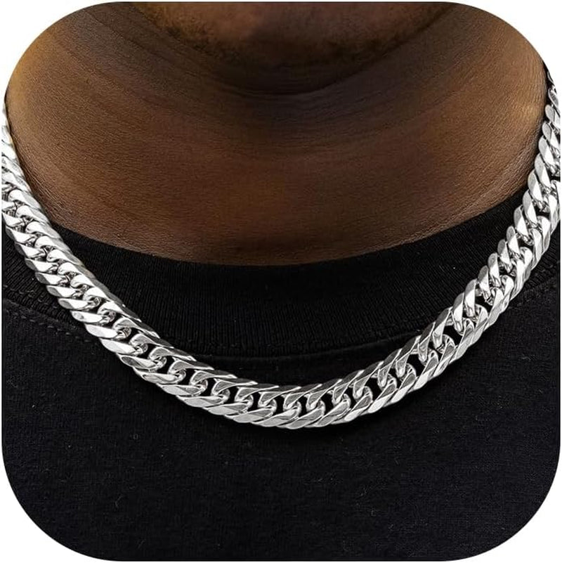 Silver Manly Mania Royal Chain necklace – durable stainless steel men's necklace