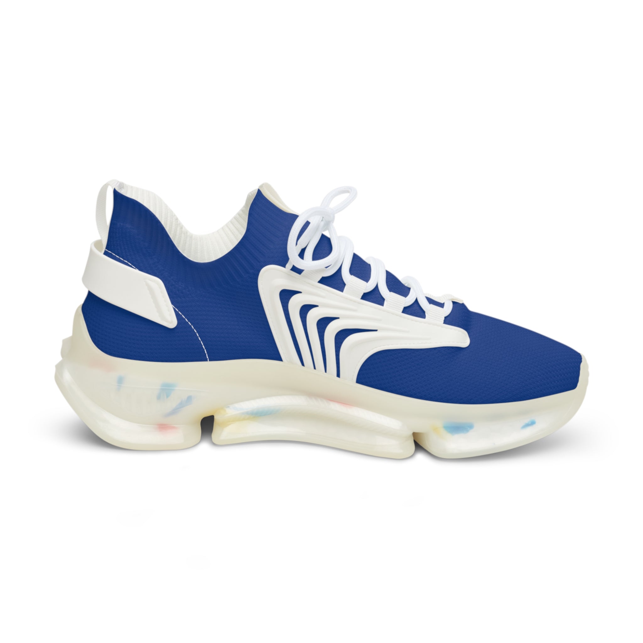 Side profile of Volt Step shoes with white sole and lightweight mesh upper