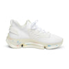 Side profile of Velocity Vest shoes featuring white sole and lightweight EVA outsole