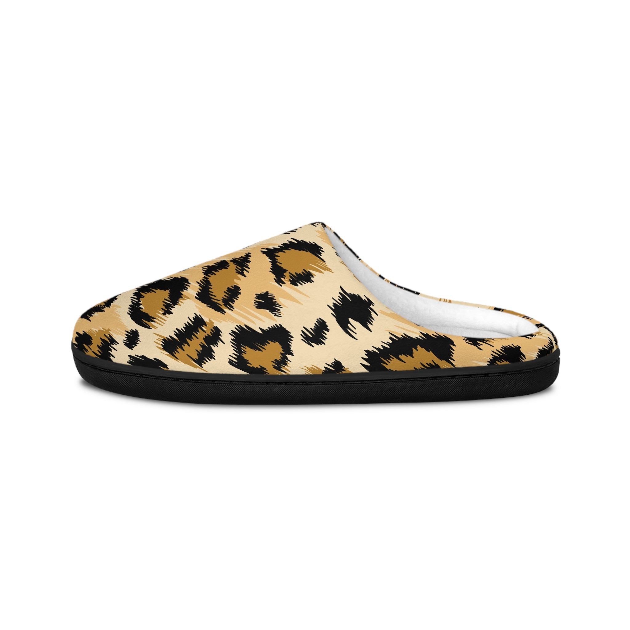 Manly Mania Cheetah Print Slippers